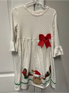 Bonnie Jean Girls Christmas Dress Sz 6